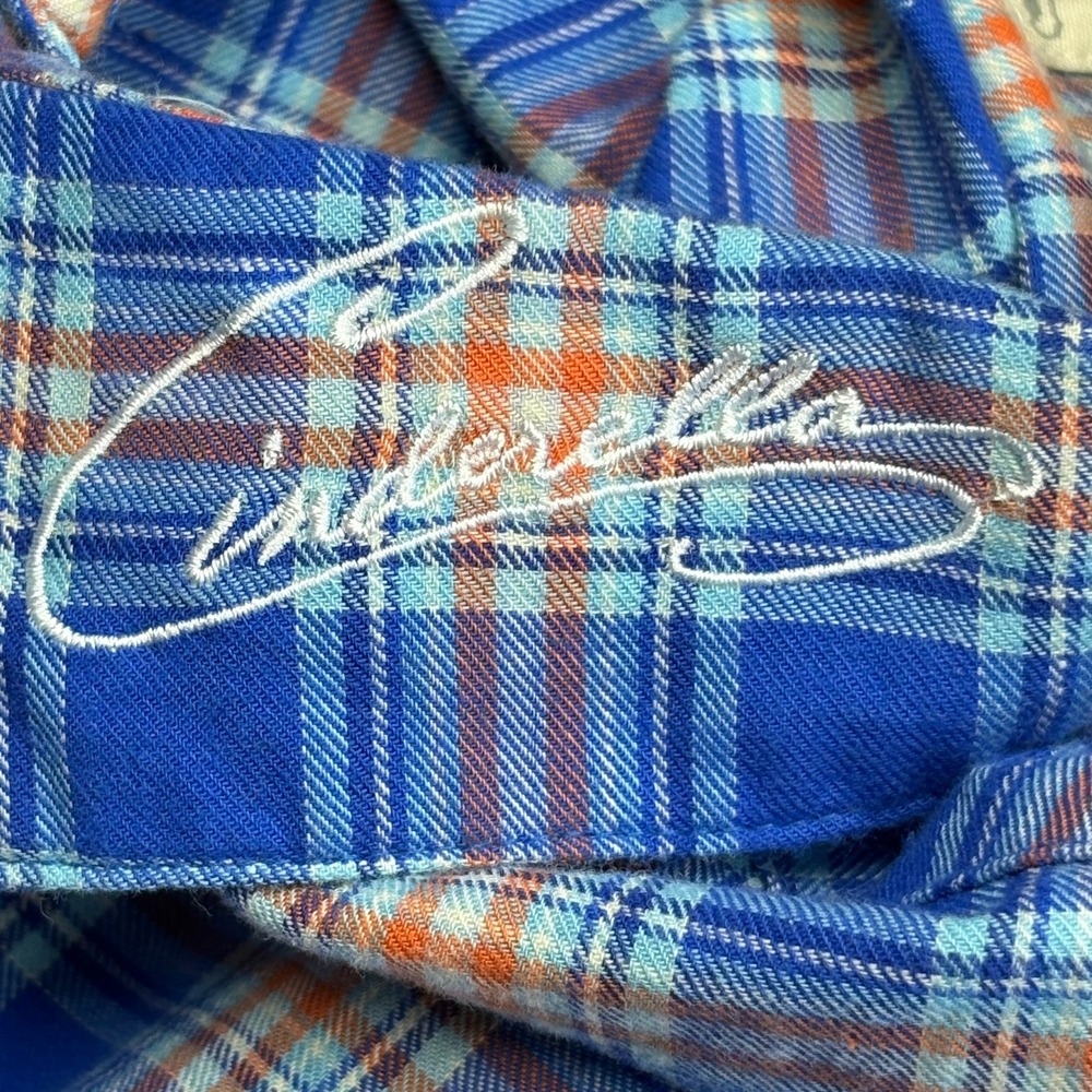 Disney Cakeworthy Cinderella Jac Flannel Mens L Blue Dream Wish Heart Makes - Picture 5 of 11